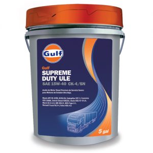 GULF SUPREME DUTY ULE SAE 15W-40 API CK-4